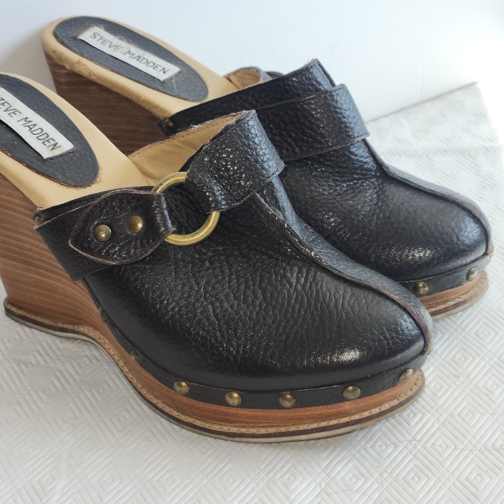 Steve Madden wedge mule clog